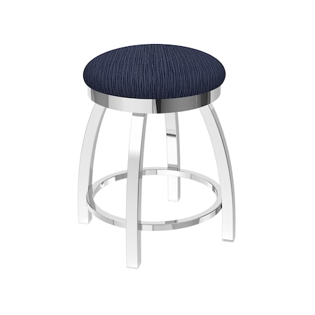 Holland Bar Stool Co 18" Swivel Vanity Stool, Chrome Finish, Graph Anchor Seat 80218CH014